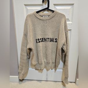 FOG ESSENTIALS beige sweater sz XXS